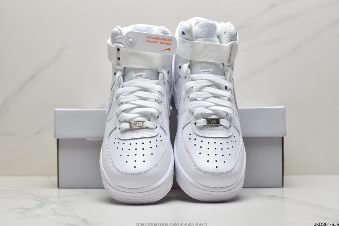 160 Nike AIR Force 1 High White Gum 白紫334031-105