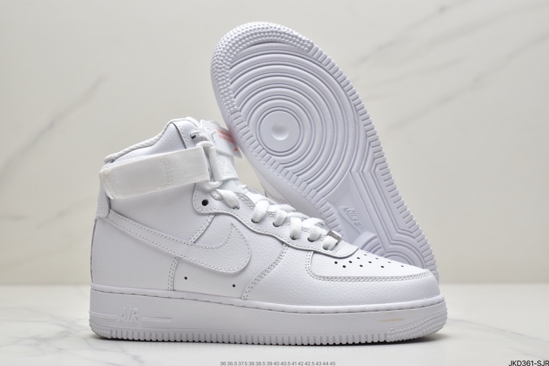 160 Nike AIR Force 1 High White Gum 白紫334031-105