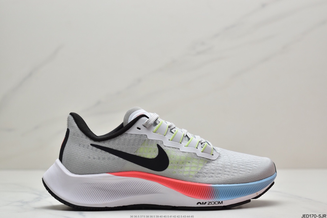 150 耐克Nike Air Zoom Pegasus 37 FC登月跑鞋登月37代 透气缓震疾速跑鞋BQ9646-102