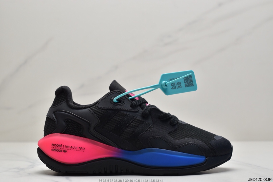 150 阿迪达斯adidas Originals ZX Alkyne 1180”Black/Volt”慢跑鞋“黑荧光绿”FW4793