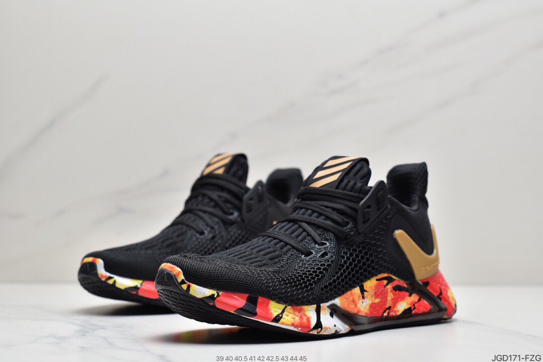 180 AD 阿迪AlphaBounce  Beyond m 阿尔法10代 网面休闲跑步鞋 CG5581