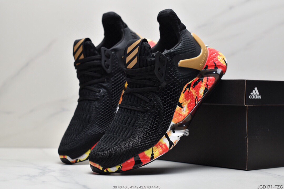 180 AD 阿迪AlphaBounce  Beyond m 阿尔法10代 网面休闲跑步鞋 CG5581