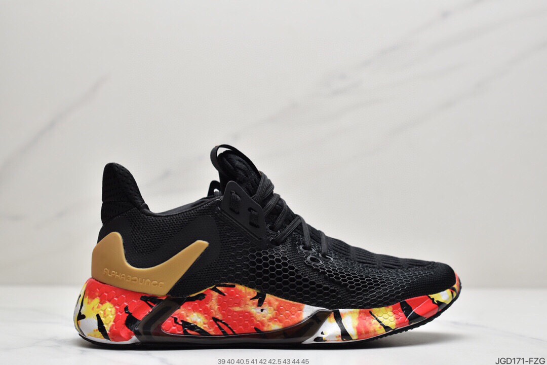 180 AD 阿迪AlphaBounce  Beyond m 阿尔法10代 网面休闲跑步鞋 CG5581