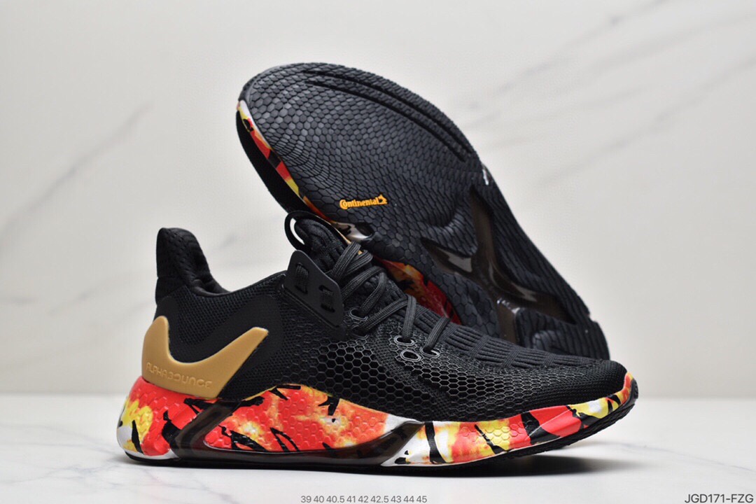 180 AD 阿迪AlphaBounce  Beyond m 阿尔法10代 网面休闲跑步鞋 CG5581