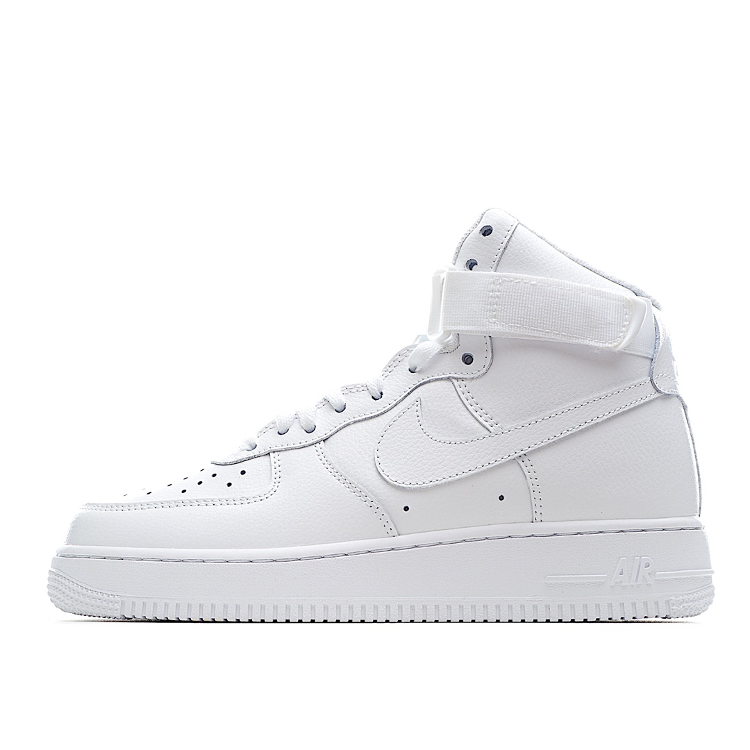 G5 NK Air Force 1 High 07 空军一号 白 官方同步 原装级别 原楦头原纸板 打造纯正空军版型专注外贸渠道 全掌内置蜂窝气垫 原盒配件 原厂中底钢印、拉帮完美 官方