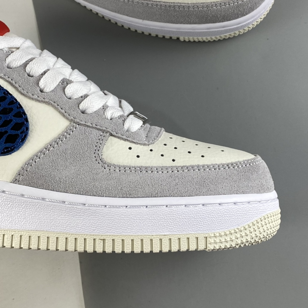 P240  Undefeated x NIKE Air Force 1 Low 灰蓝红 蛇纹 詹姆斯同款 空军一号低帮休闲板鞋 DM8461-001