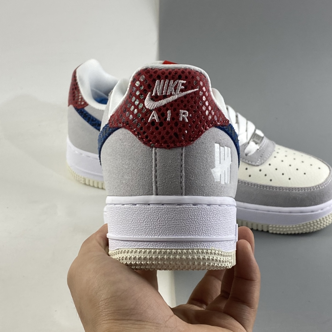 P240  Undefeated x NIKE Air Force 1 Low 灰蓝红 蛇纹 詹姆斯同款 空军一号低帮休闲板鞋 DM8461-001