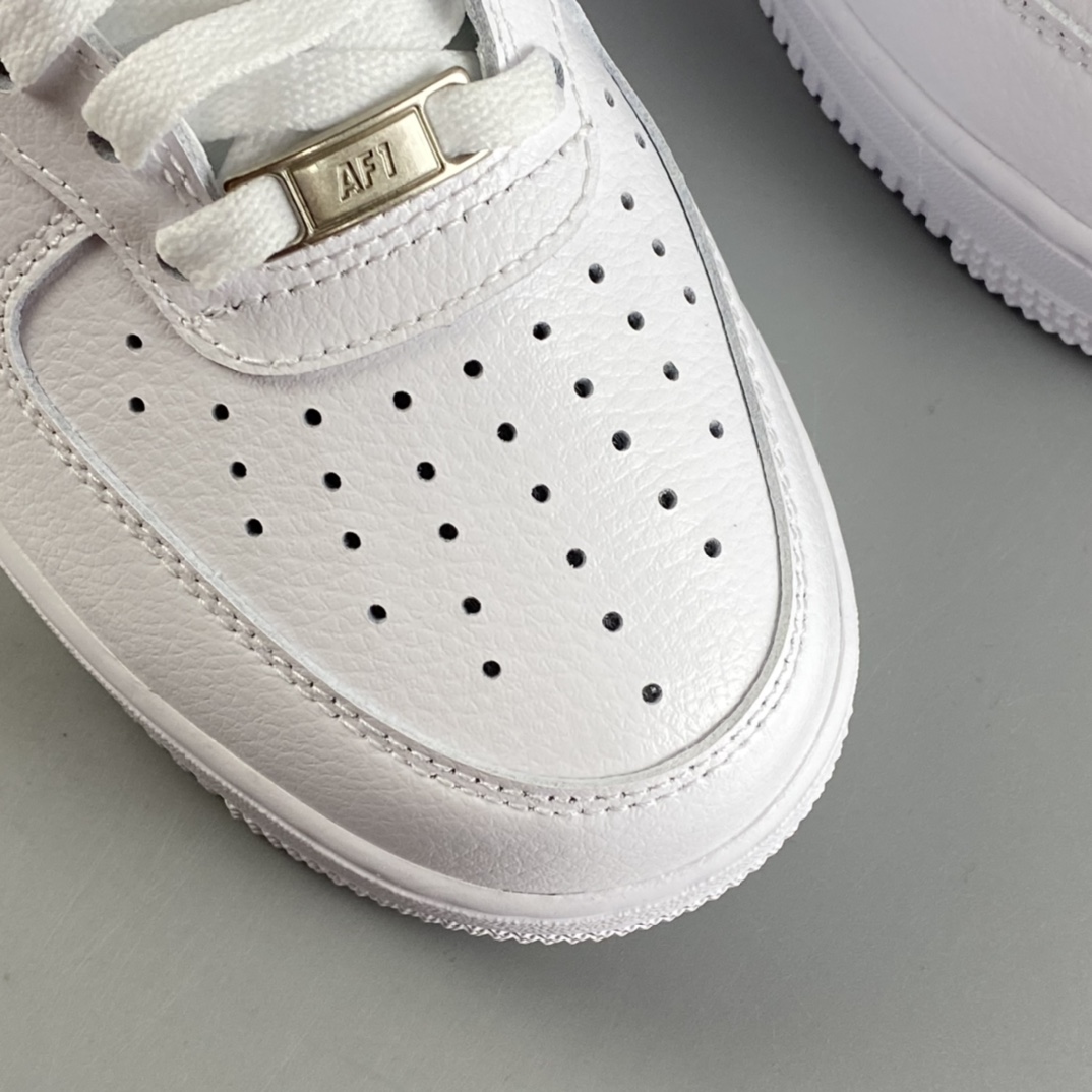 P180  NIKE Air Force 1 High ’07 空军一号经典全白高帮休闲板鞋 315121-115