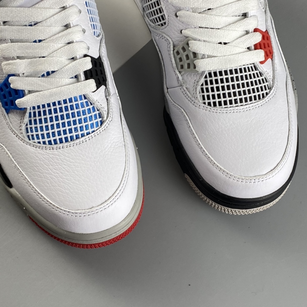 P380  Air Jordan 4 Tattoo“What The”AJ4 乔4白蓝 篮球鞋 CI1184-146