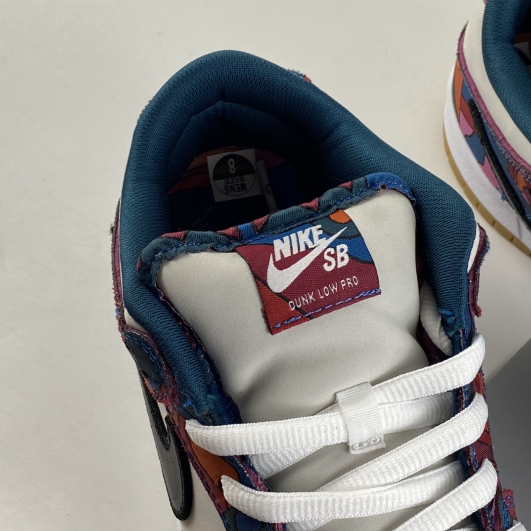 P400 Parra x NIKE Dunk SB Low Pro 白蓝红 抽象艺术滑板鞋 DH7695-600-莆田鞋,莆田鞋货源,高仿鞋,高仿鞋货源,安福档口,莆田高仿鞋,莆田鞋批发,高仿鞋批发,莆田高仿运动鞋,高仿运动鞋,莆田运动鞋 P400 Parra x NIKE Dunk SB Low Pro 白蓝红 抽象艺术滑板鞋 DH7695-600
