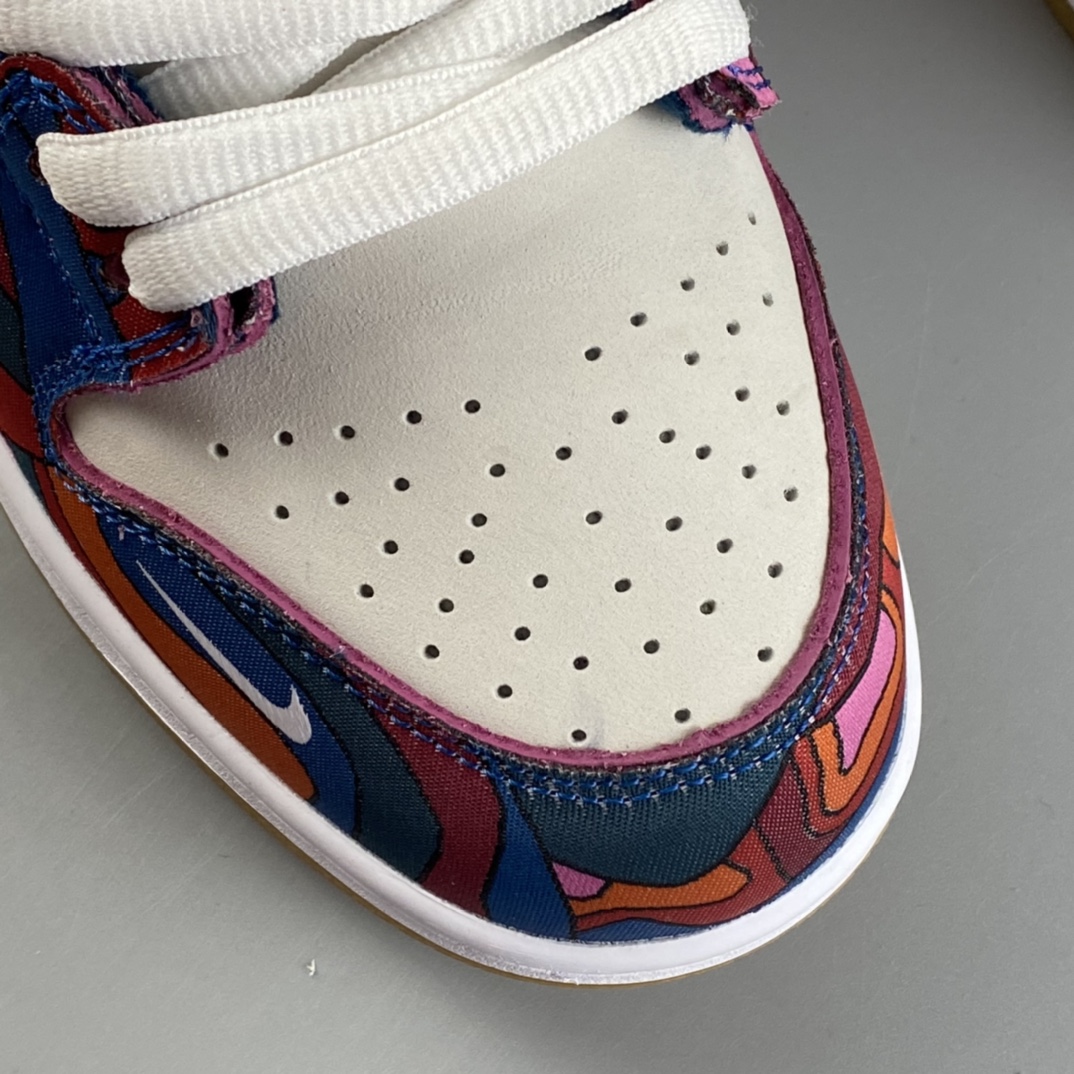 P400 Parra x NIKE Dunk SB Low Pro 白蓝红 抽象艺术滑板鞋 DH7695-600-莆田鞋,莆田鞋货源,高仿鞋,高仿鞋货源,安福档口,莆田高仿鞋,莆田鞋批发,高仿鞋批发,莆田高仿运动鞋,高仿运动鞋,莆田运动鞋 P400 Parra x NIKE Dunk SB Low Pro 白蓝红 抽象艺术滑板鞋 DH7695-600