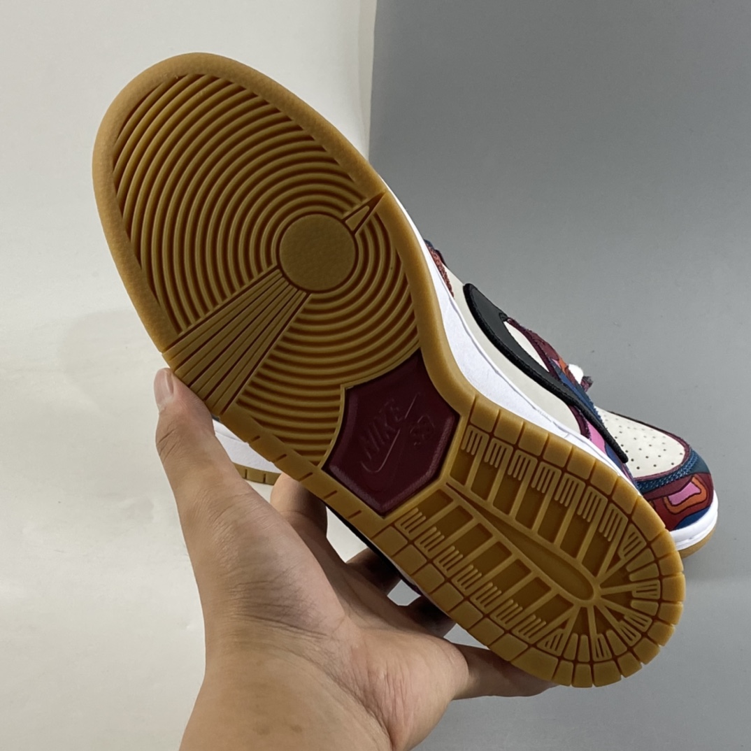 P400 Parra x NIKE Dunk SB Low Pro 白蓝红 抽象艺术滑板鞋 DH7695-600-莆田鞋,莆田鞋货源,高仿鞋,高仿鞋货源,安福档口,莆田高仿鞋,莆田鞋批发,高仿鞋批发,莆田高仿运动鞋,高仿运动鞋,莆田运动鞋 P400 Parra x NIKE Dunk SB Low Pro 白蓝红 抽象艺术滑板鞋 DH7695-600