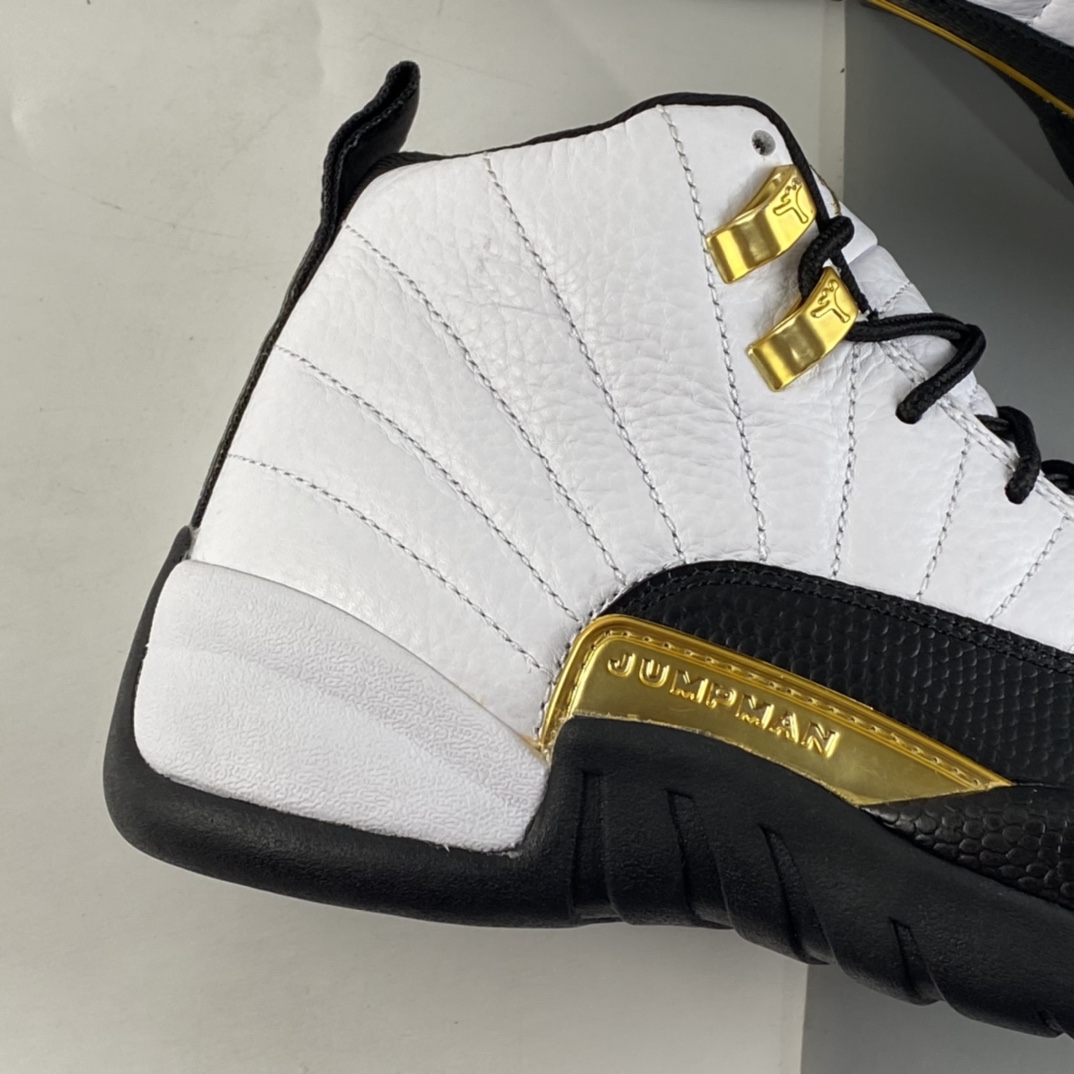 P500  Air Jordan 12 Retro AJ12 “黑白金扣”CT8013-170