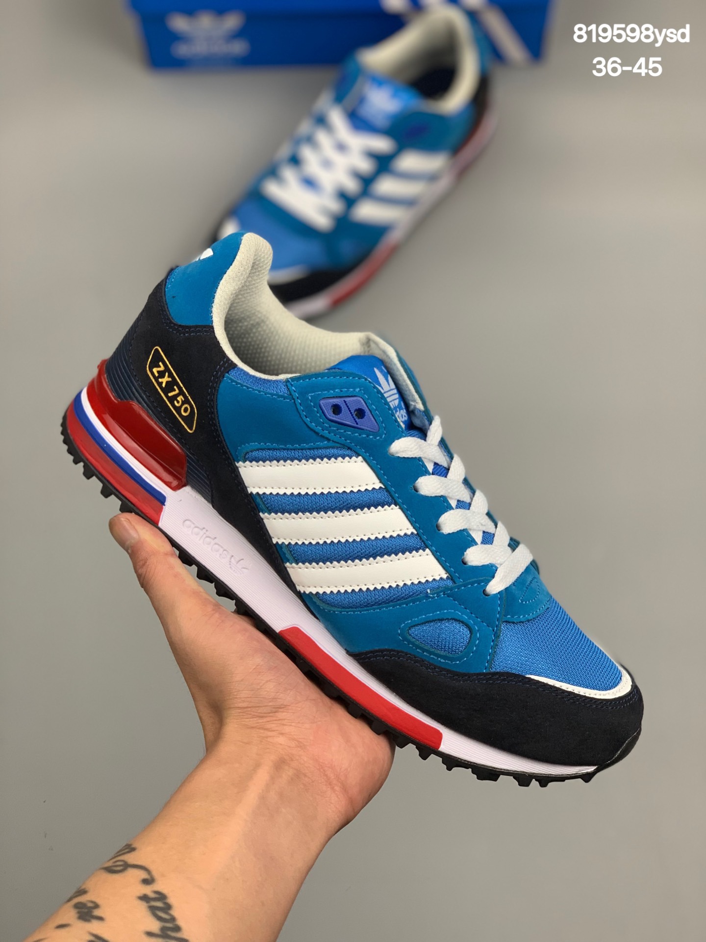 
阿迪达斯Adidas ZX750男女复古透气休闲运动鞋户外旅游鞋！
货号：1150M8419
尺码：36-45
编码：819598ysd