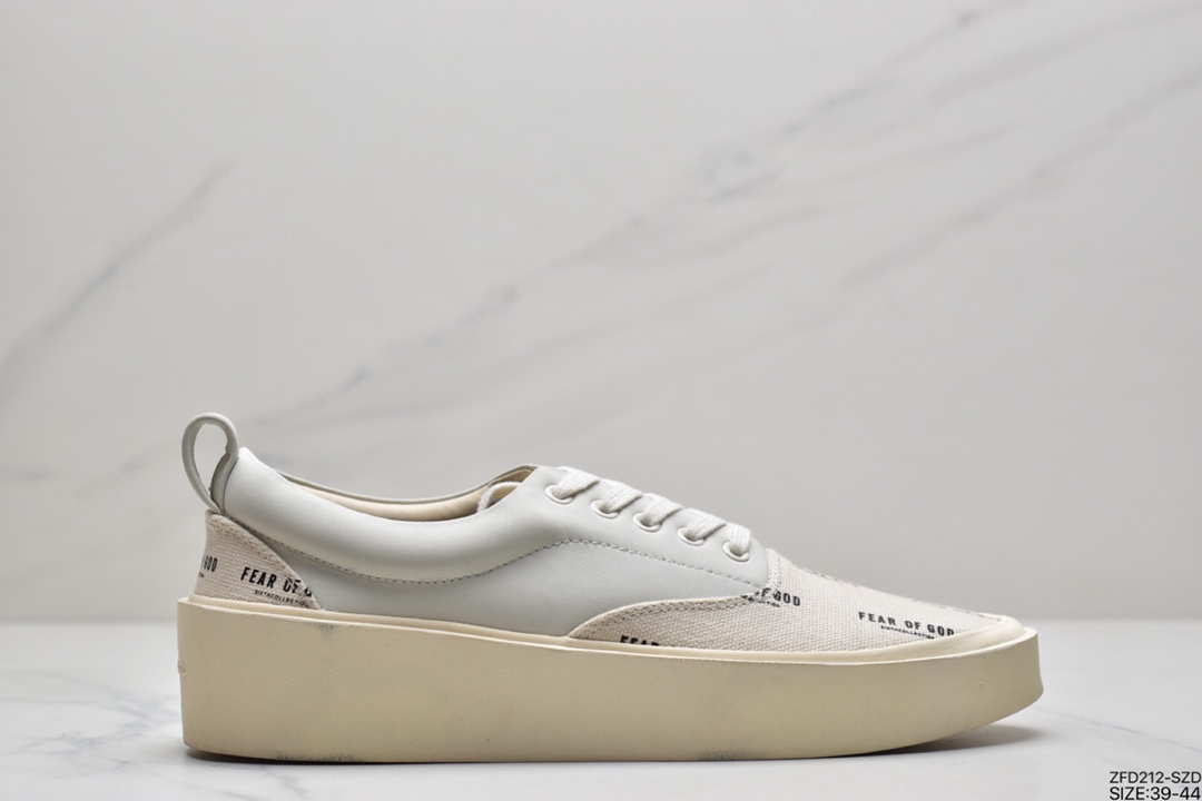 280  SYTM FOG 6th主线 Fear of god 101满印字母LOGO弹幕低帮休闲板鞋
