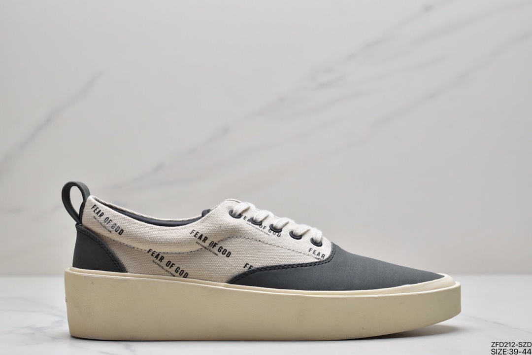 280  SYTM FOG 6th主线 Fear of god 101满印字母LOGO弹幕低帮休闲板鞋
