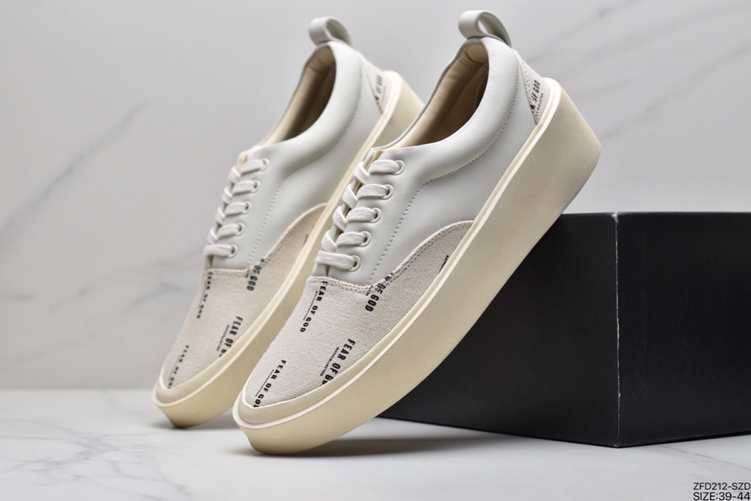 280  SYTM FOG 6th主线 Fear of god 101满印字母LOGO弹幕低帮休闲板鞋