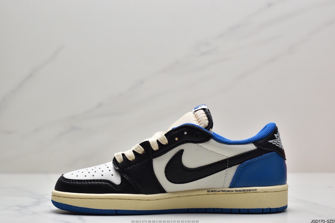 180 Fragment x TS x Air Jordan 1 Low三方联名倒钩低帮 DM7866-140
