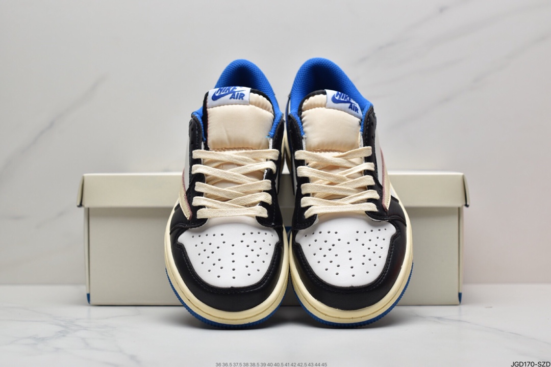 180 Fragment x TS x Air Jordan 1 Low三方联名倒钩低帮 DM7866-140