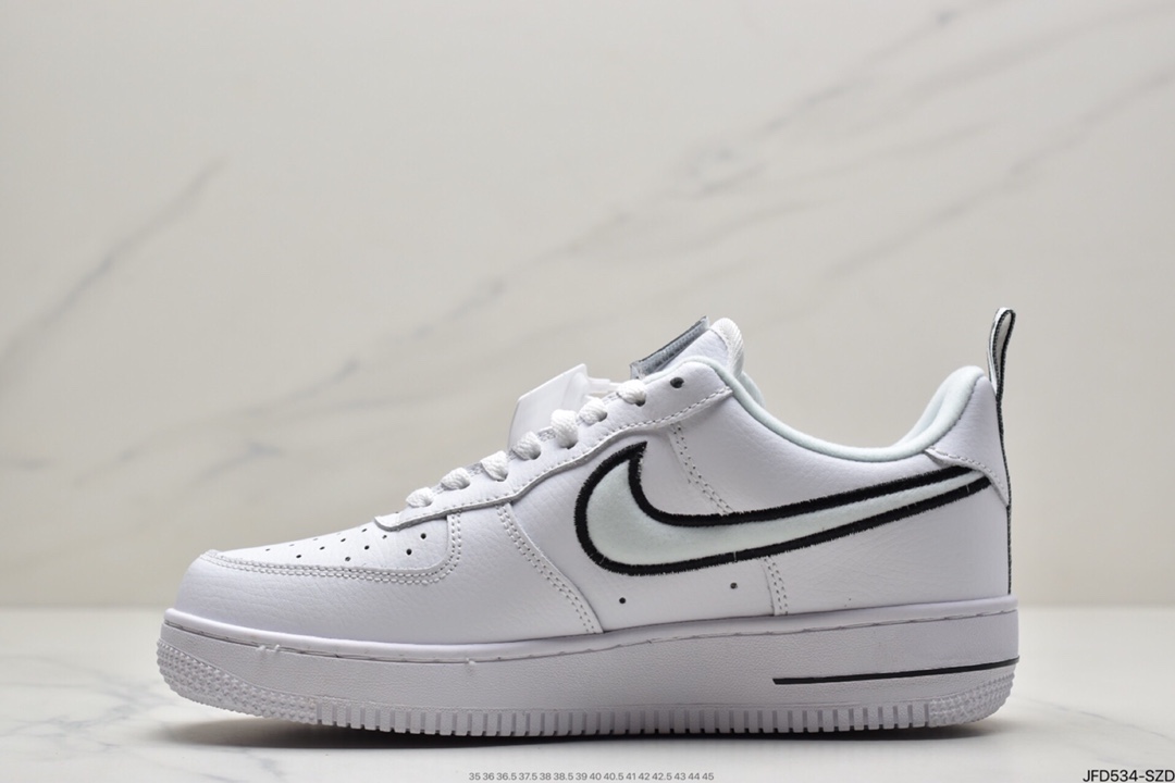 170 耐克Nike Air Force 1白黑边 官方同步 DH2472-100