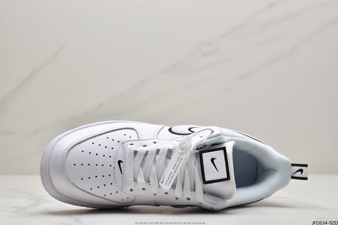 170 耐克Nike Air Force 1白黑边 官方同步 DH2472-100