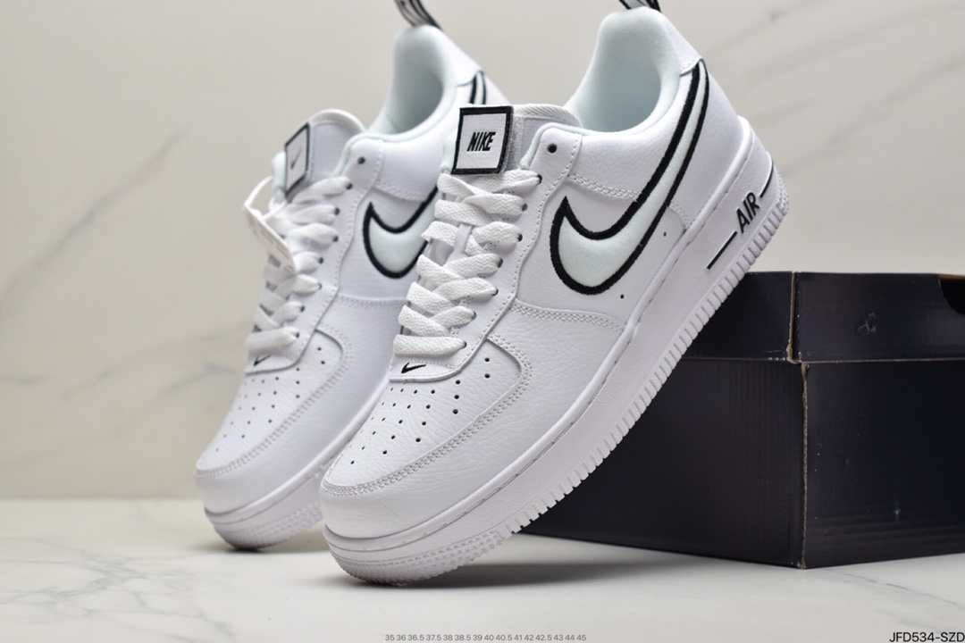 170 耐克Nike Air Force 1白黑边 官方同步 DH2472-100