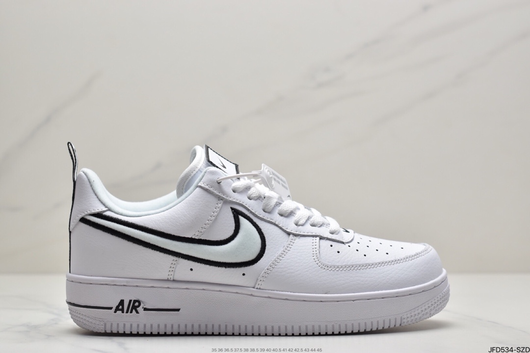 170 耐克Nike Air Force 1白黑边 官方同步 DH2472-100