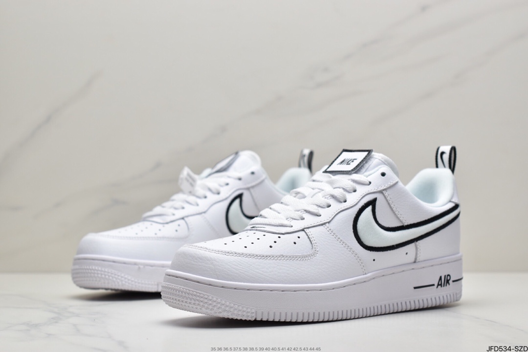 170 耐克Nike Air Force 1白黑边 官方同步 DH2472-100