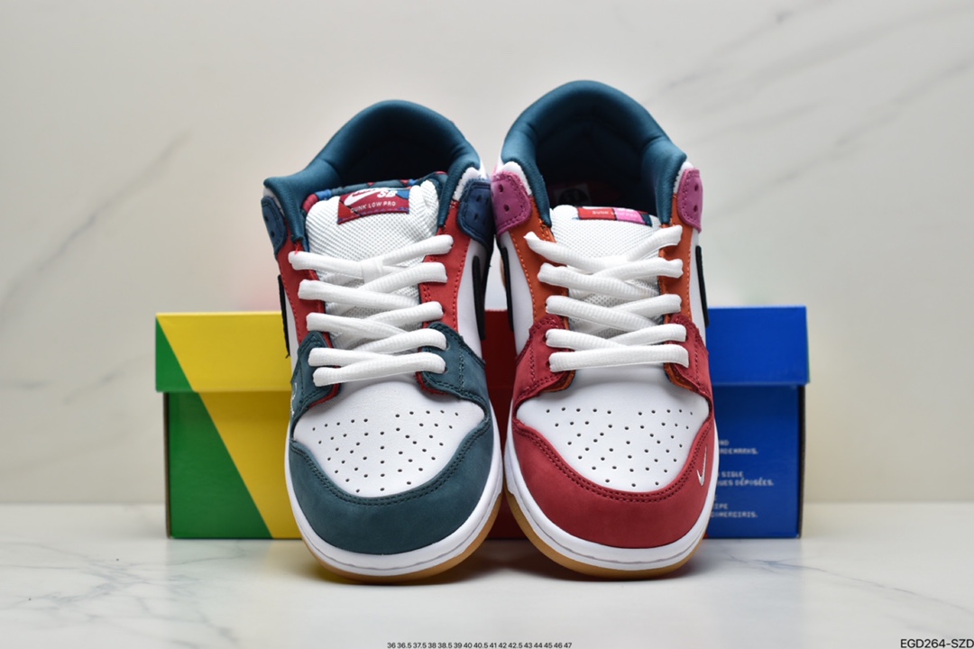 400  Parra x NIKE SB Dunk Low 撕撕乐DH7695-100