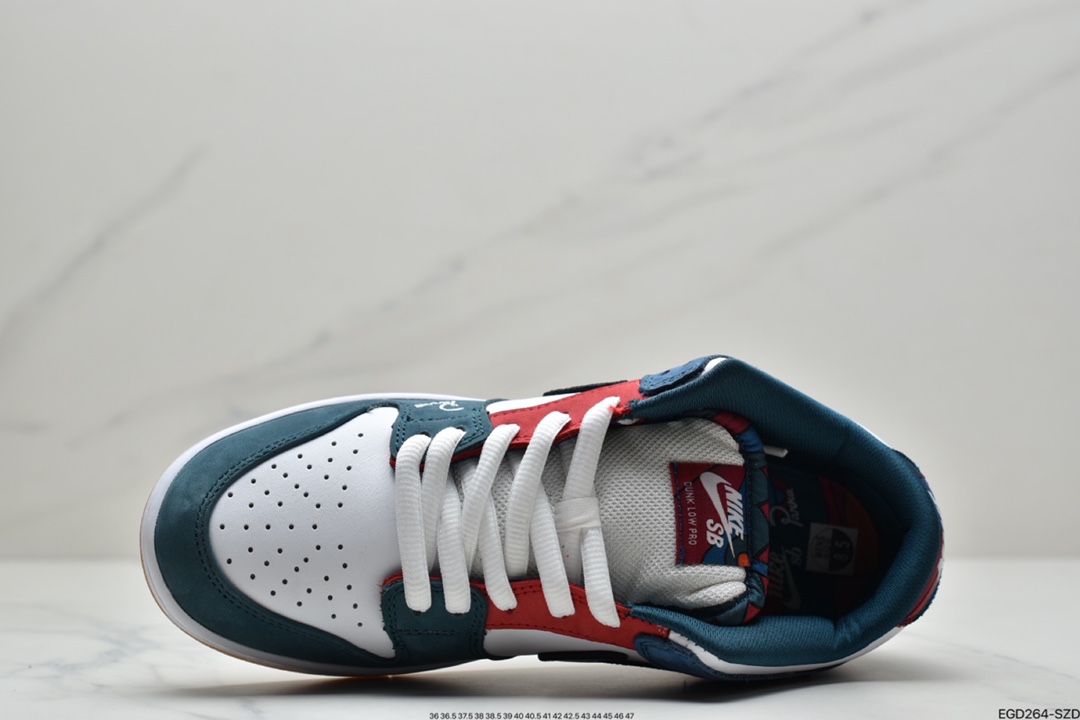 400  Parra x NIKE SB Dunk Low 撕撕乐DH7695-100