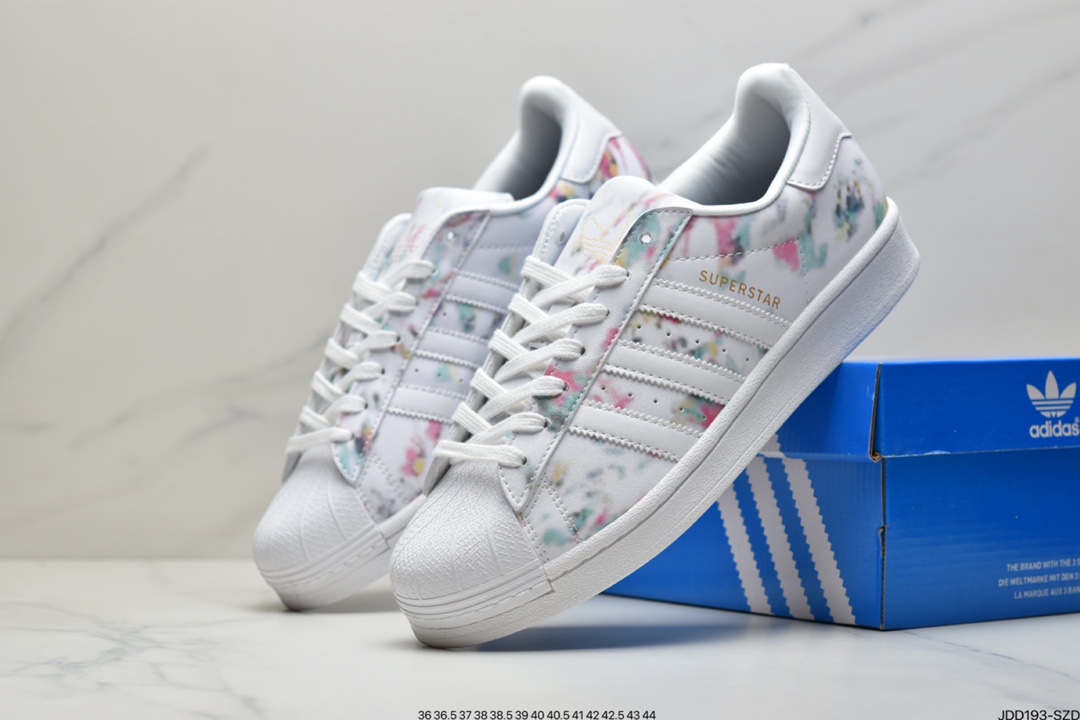 120 阿迪达斯 Adidas Superstar   经典 贝壳头板鞋 FX5538
