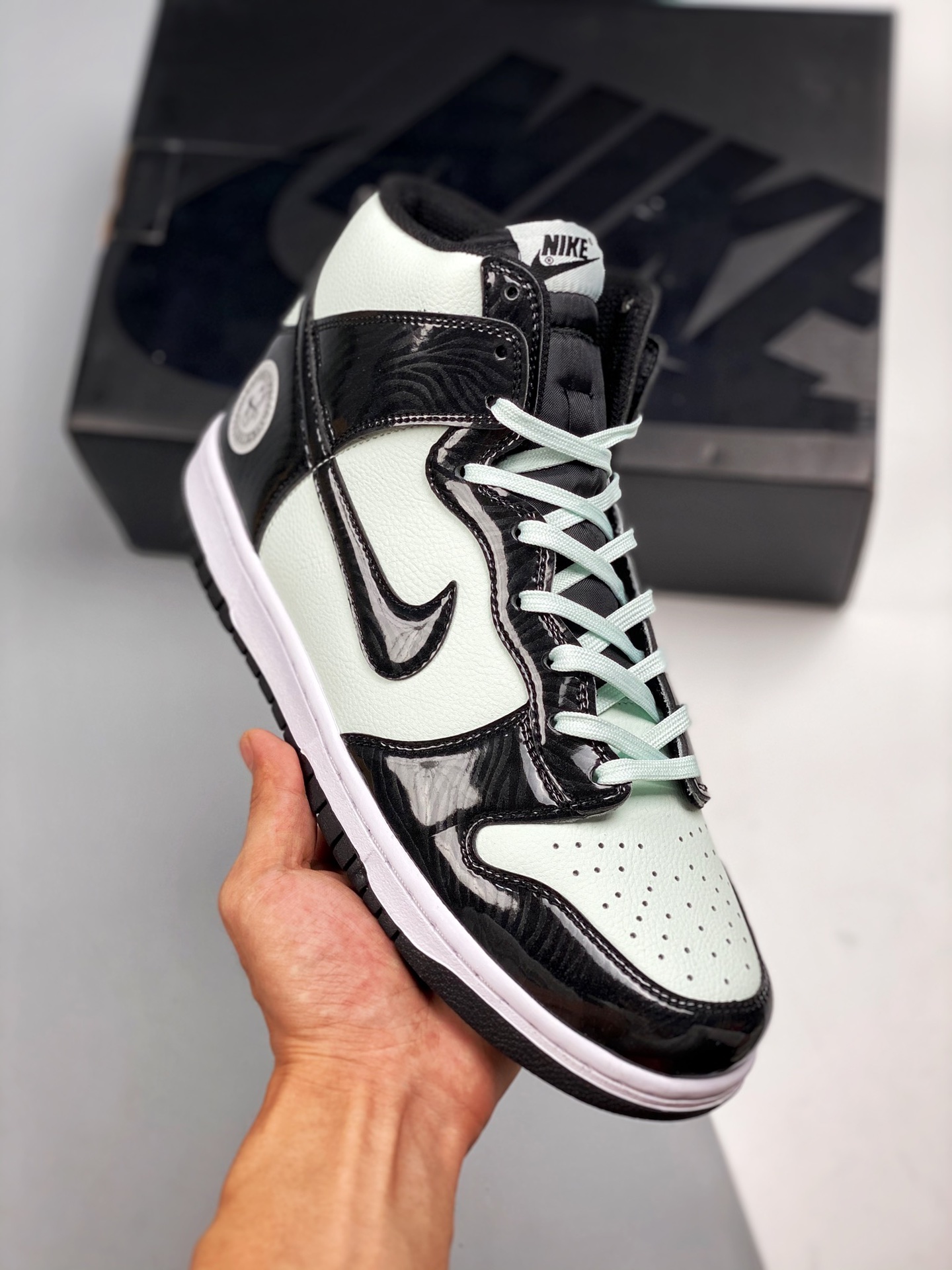 Nike Dunk High AII Star verde menta all-star zapatillas de skate de caña alta para hombre y mujer, producción pura de f…