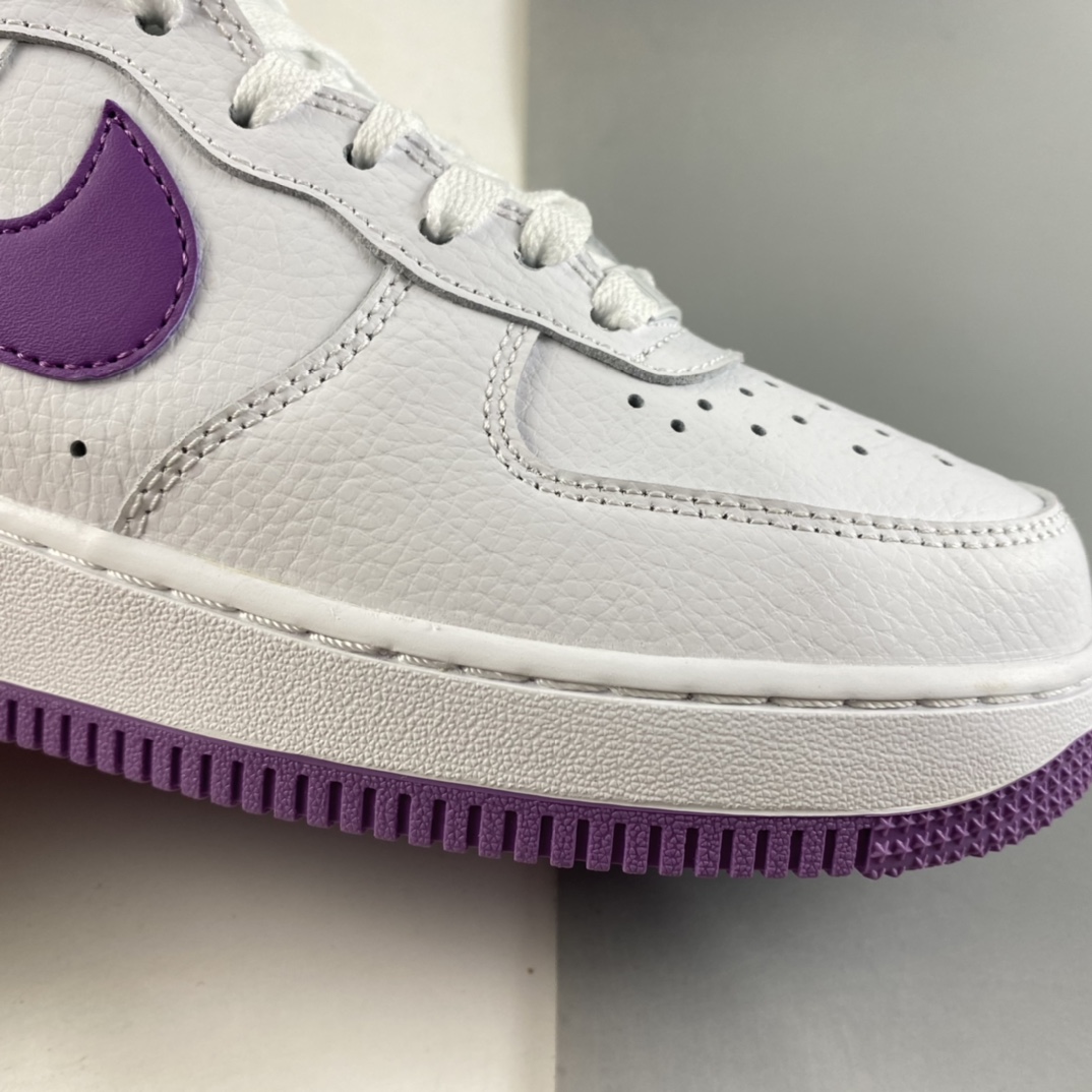 P220  NIKE Air Force 1 High ’07 空军一号白紫高帮休闲板鞋 334031-112