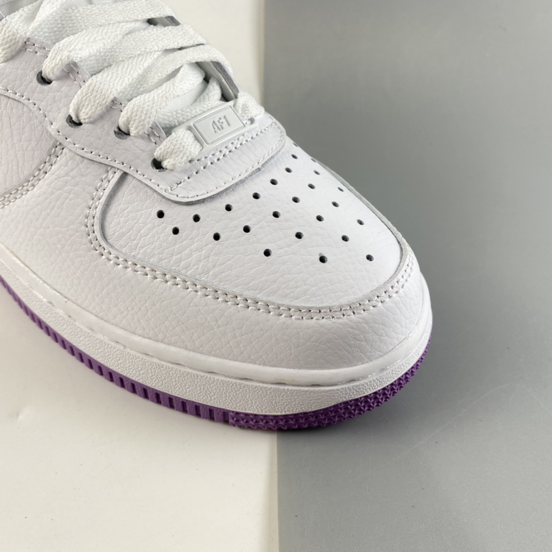 P220  NIKE Air Force 1 High ’07 空军一号白紫高帮休闲板鞋 334031-112