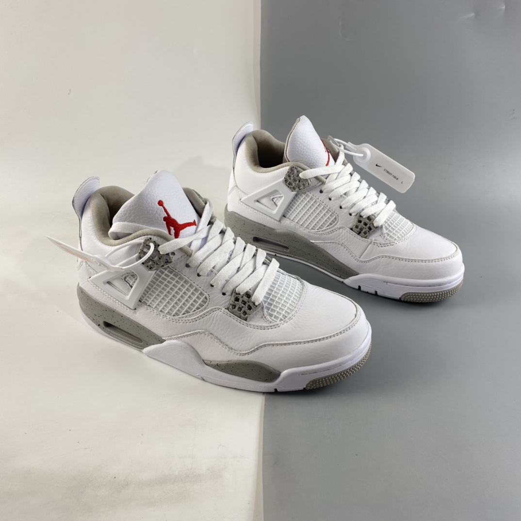 P380  Air Jordan 4 Retro ”White Oreo”迈克尔·乔丹AJ4代中帮复古休闲运动文化篮球鞋“白奥利奥”CT8527-100