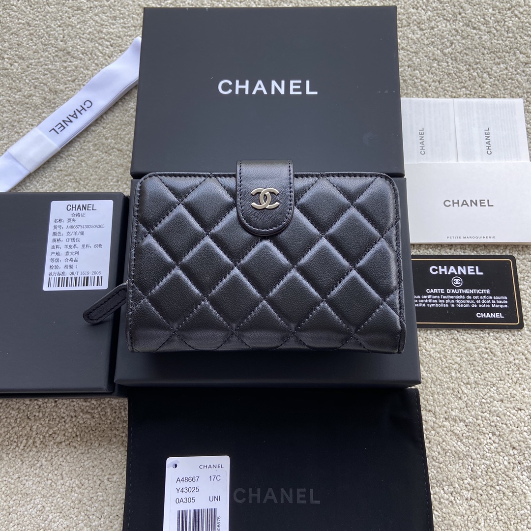 NO:701417,Xiaoxiang imported Italian leather Item number: A48667, chanel wallet, chanel, wallets19860909小香进口意大利皮 货号:A48667,chanel钱包,chanel,wallets,欧美剧