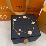 Louis Vuitton Jewelry Bracelet Gold Rose White 925 Silver