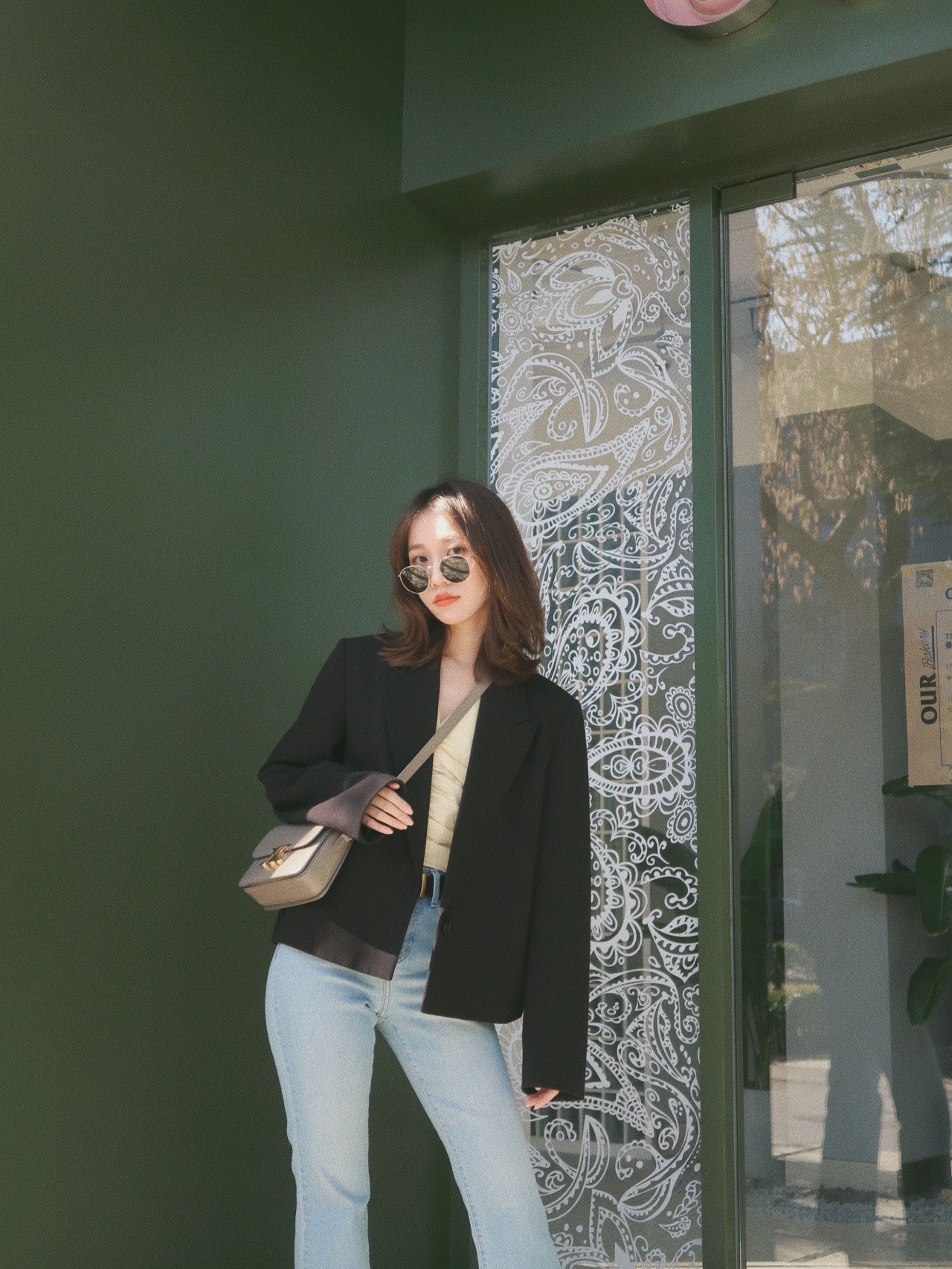 CELINE TEEN TRIOMPHE 18.5CM BAG 188423卵石灰色