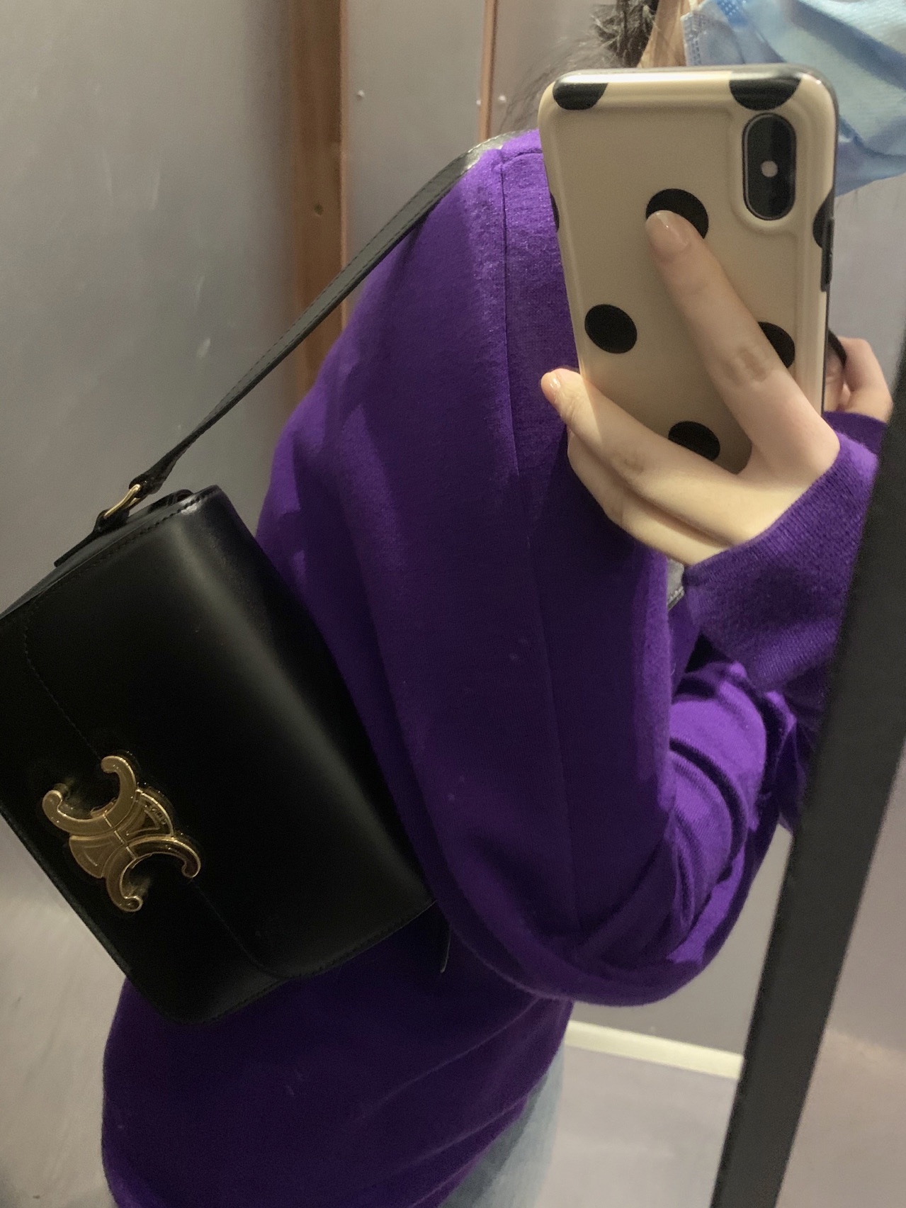 CELINE TEEN TRIOMPHE 18.5CM BAG 188423黑色