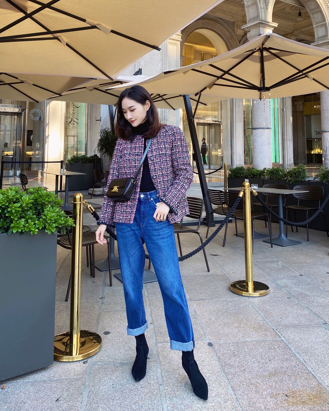 CELINE TEEN TRIOMPHE 18.5CM BAG 188423黑色
