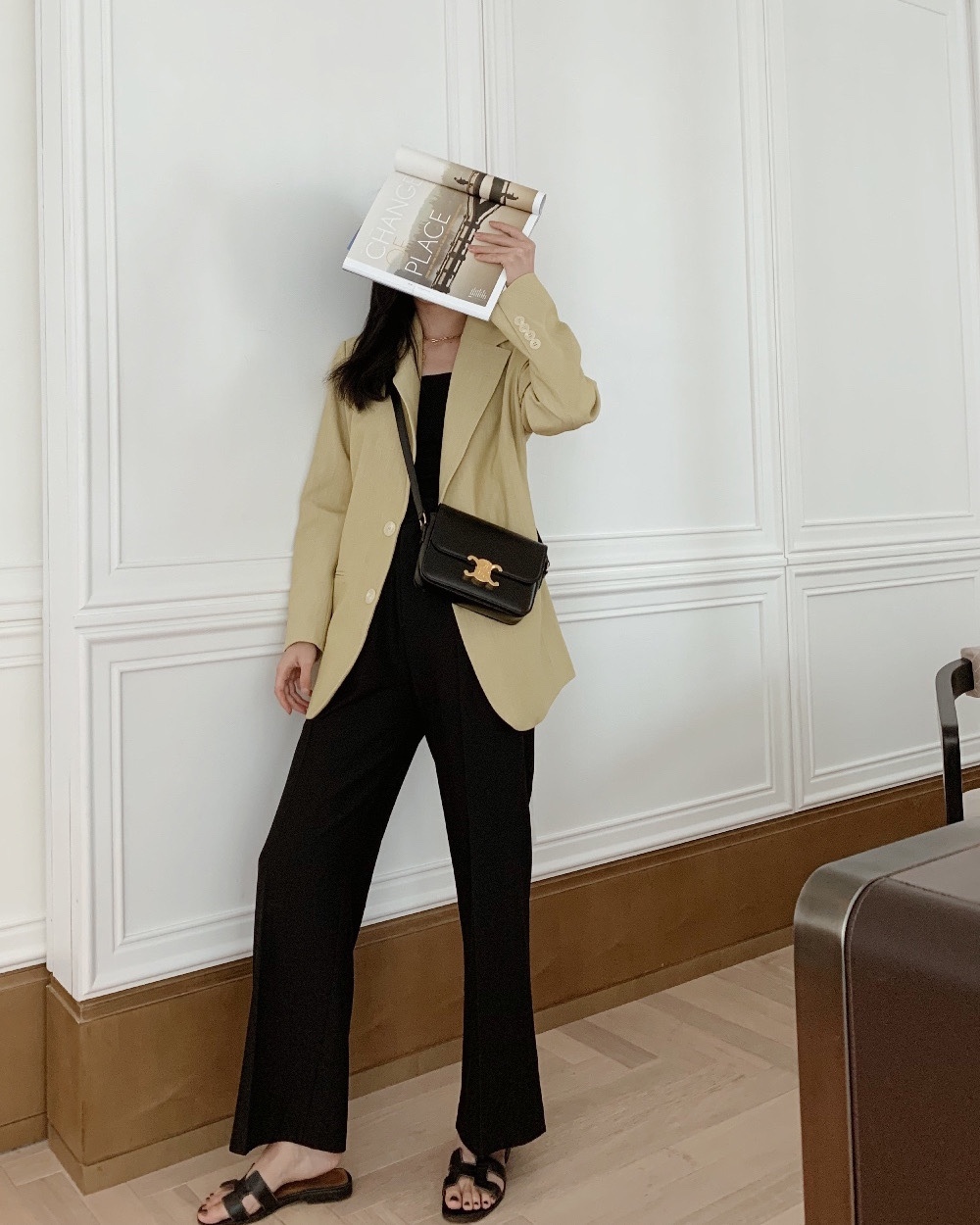 CELINE TEEN TRIOMPHE 18.5CM BAG 188423黑色