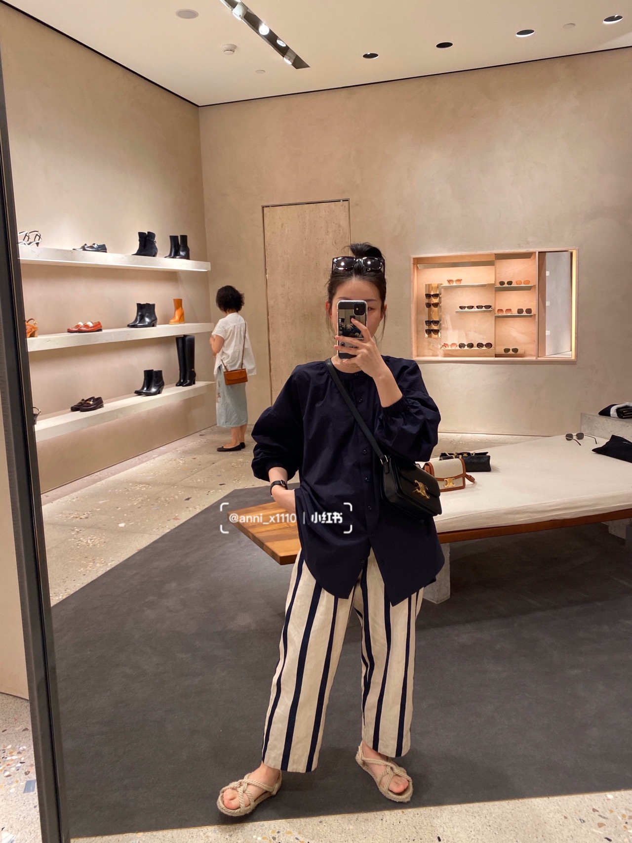 CELINE TEEN TRIOMPHE 18.5CM BAG 188423黑色