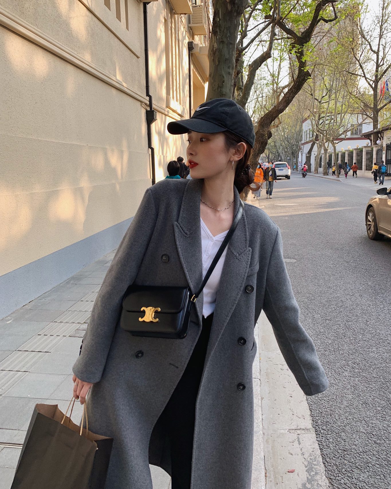 CELINE TEEN TRIOMPHE 18.5CM BAG 188423黑色