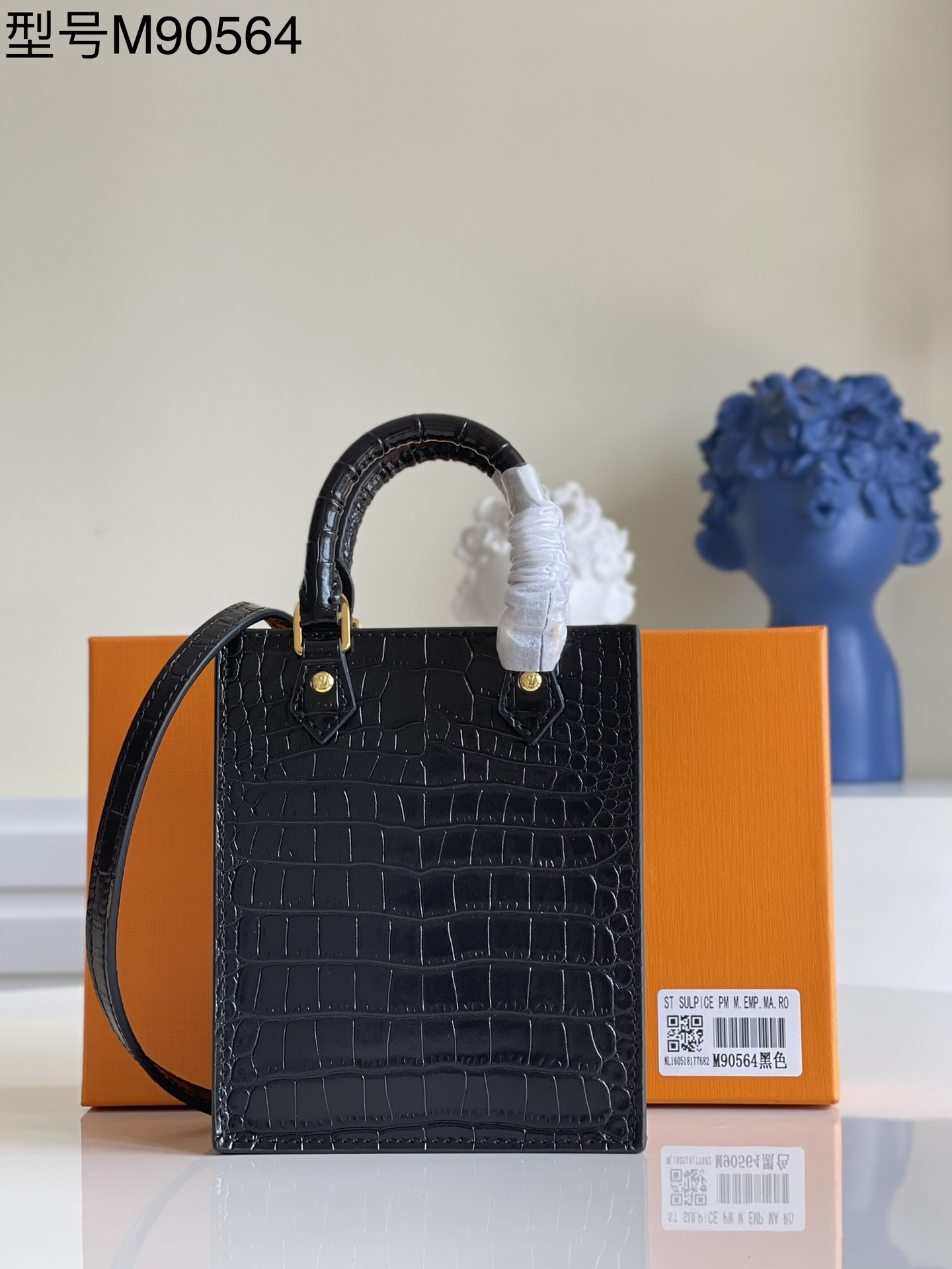 Louis Vuitton LV Sac Plat Bags Handbags Black Epi M90564
