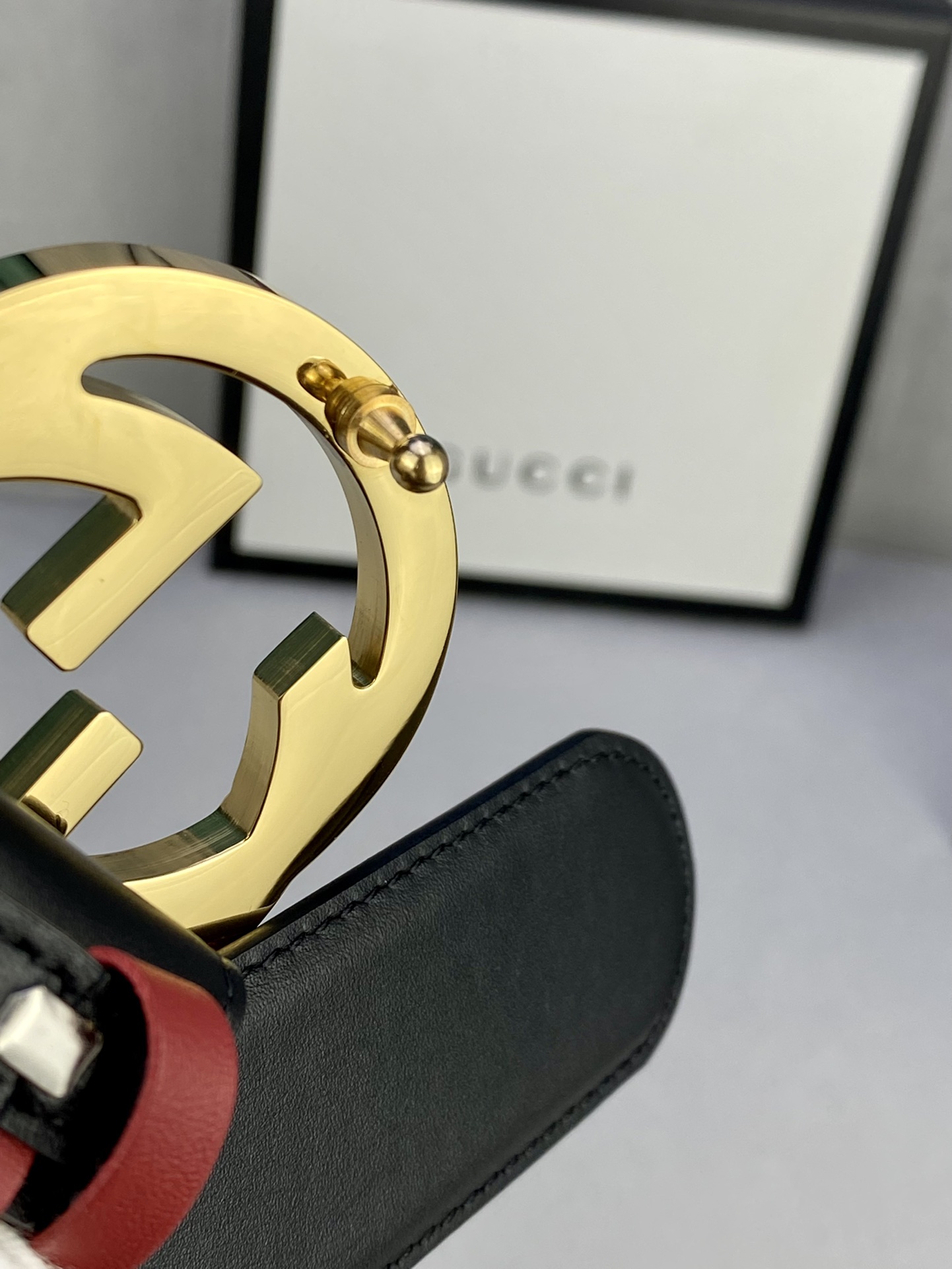 宽度4.0cmgucci互扣式双G带