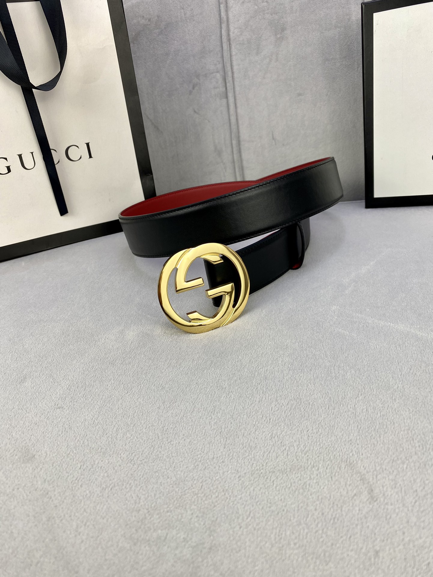 宽度4.0cmgucci互扣式双G带