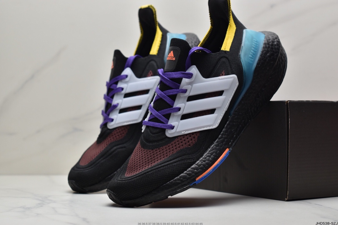 190 阿迪达斯Adidas Ultra Boost 21 以编织纱网代替TPU材质FY0838