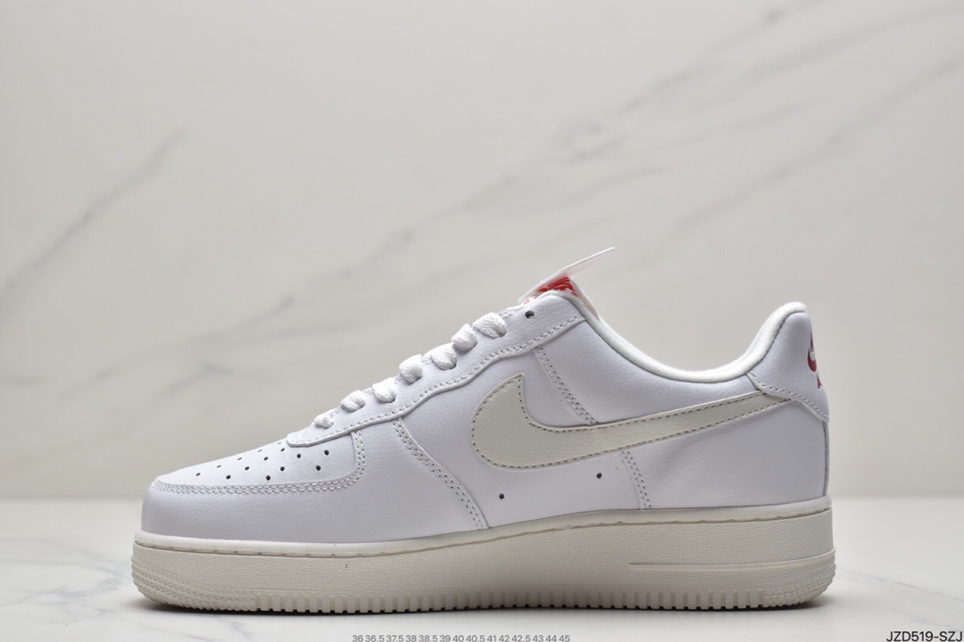 140 耐克Nike Air Force 1“ Valentine’s Day”空军一号白红情人节DD7117-100