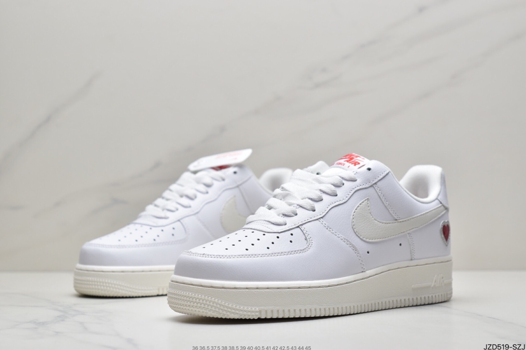 140 耐克Nike Air Force 1“ Valentine’s Day”空军一号白红情人节DD7117-100