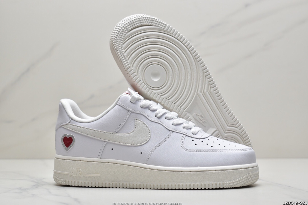 140 耐克Nike Air Force 1“ Valentine’s Day”空军一号白红情人节DD7117-100